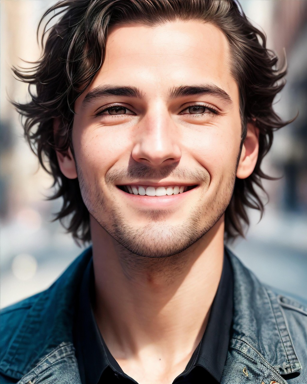 ai generated, man, smile, teeth, young, portrait, man, man, man, man, man